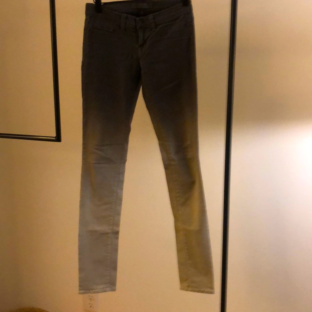 Frame gradient sknny leg low rise denim